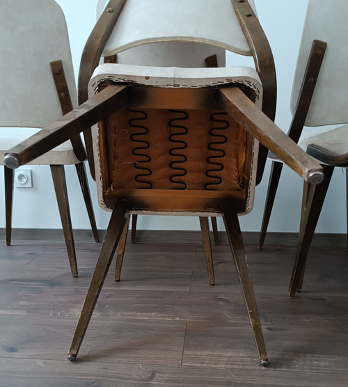 Set of 6 1960 design chairs