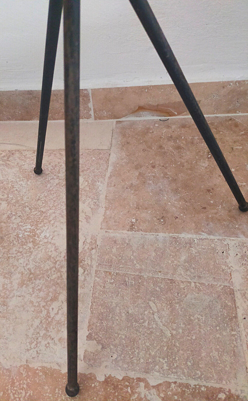 Lampadaire vintage tripode 1950