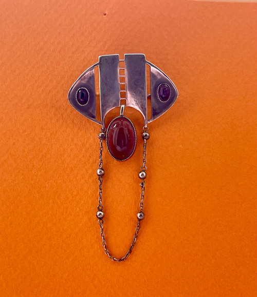 THEODOR FAHRNER, broche en argent, période jugendstil /art nouveau vers 1900