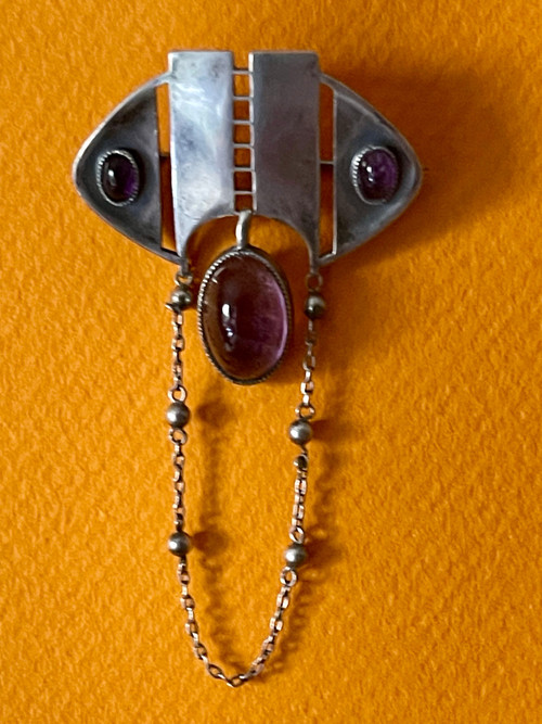 THEODOR FAHRNER, broche en argent, période jugendstil /art nouveau vers 1900