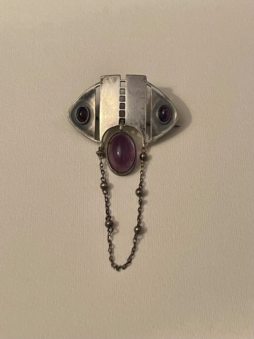 THEODOR FAHRNER, broche en argent, période jugendstil /art nouveau vers 1900