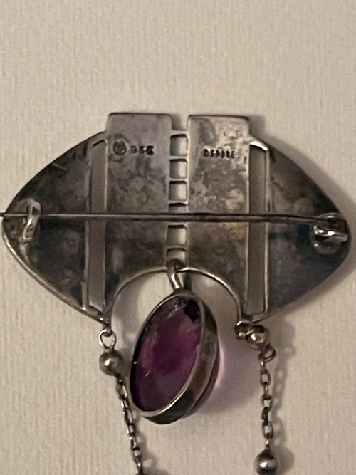 THEODOR FAHRNER, broche en argent, période jugendstil /art nouveau vers 1900