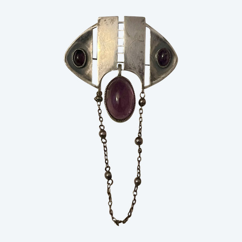 THEODOR FAHRNER, broche en argent, période jugendstil /art nouveau vers 1900