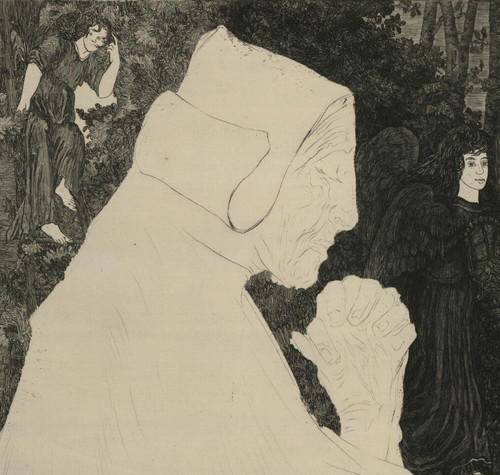 Femme en prière par Jean Vyboud