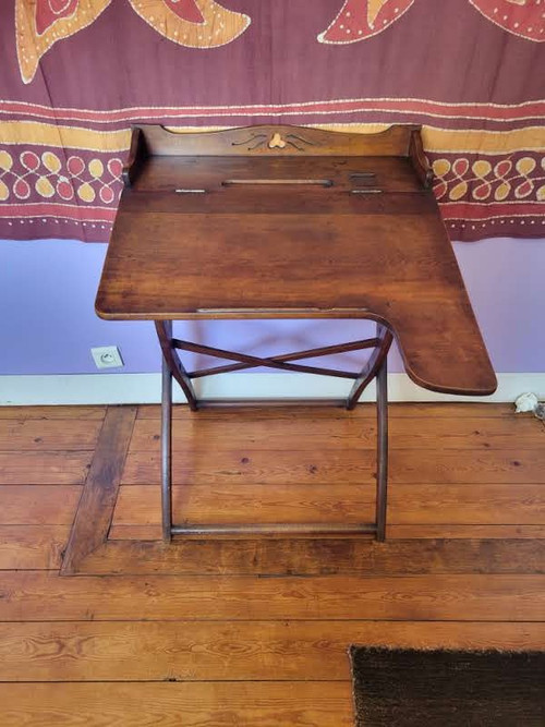 Folding military field officer's desk