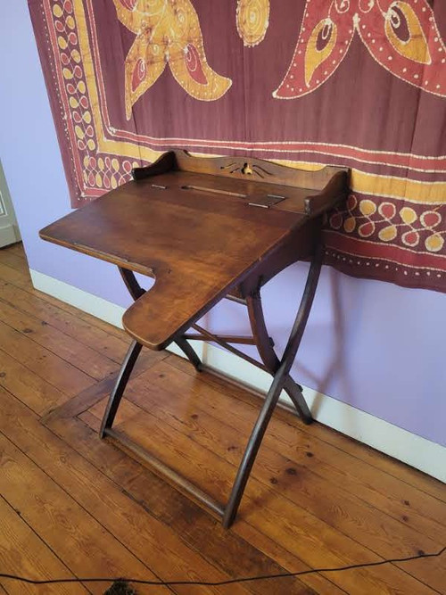 Folding military field officer's desk
