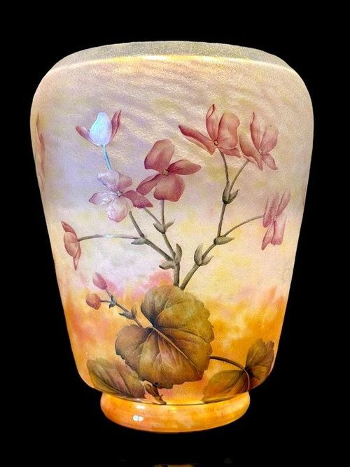 Daum Nancy Vase "Lunaires