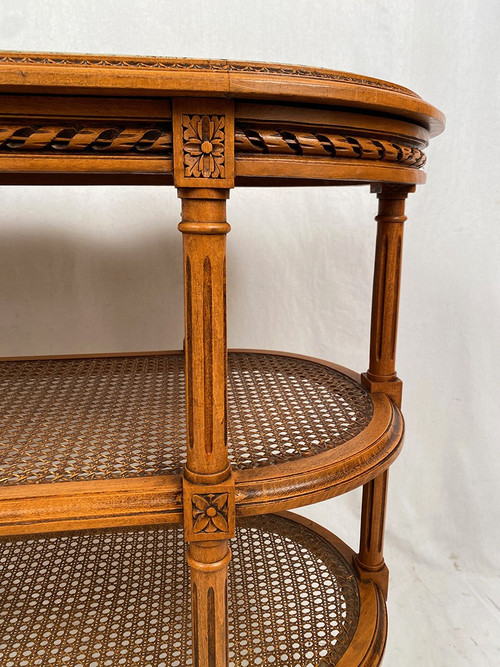 Louis XVI three-shelf sideboard, circa 1900