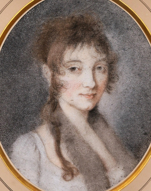 Early 19th century FRENCH school, Portrait of a young woman