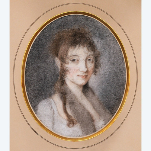 Early 19th century FRENCH school, Portrait of a young woman