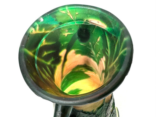 Legras Vase with Hazel Decor