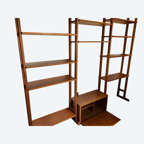 Scaffale scandinavo in teak