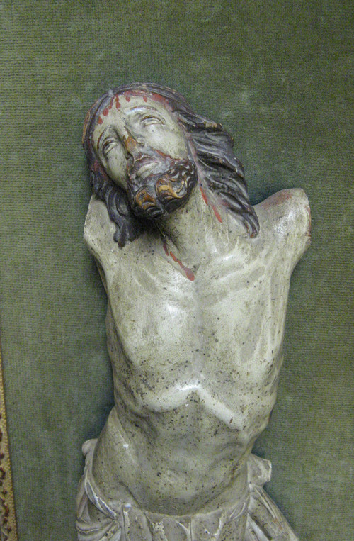 Christ in polychrome carved wood, 18th century