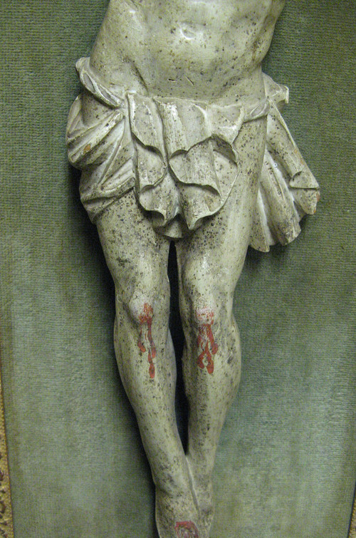 Christ in polychrome carved wood, 18th century