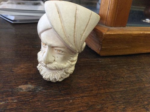 Man with turban. Meerschaum pipe 