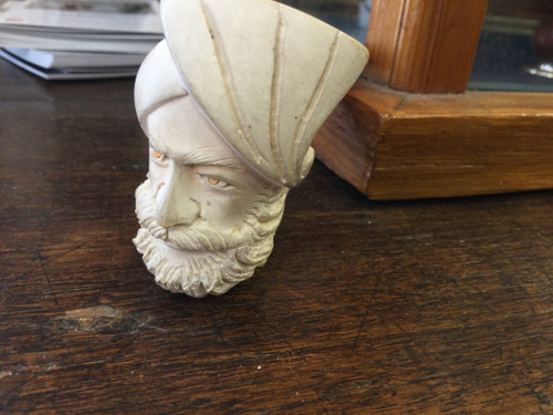 Man with turban. Meerschaum pipe 