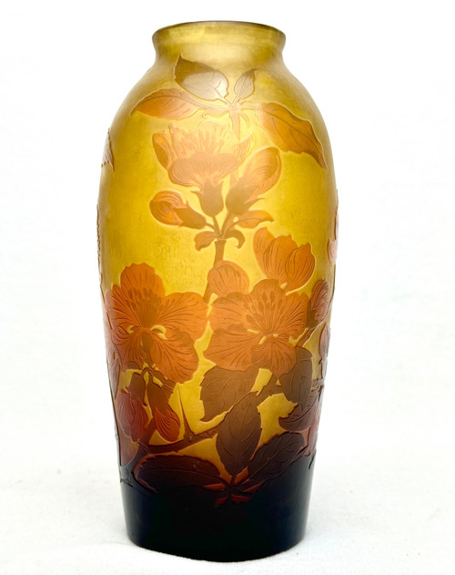 Paul Nicolas - D’argental, Vase à Décor Des Prunelliers