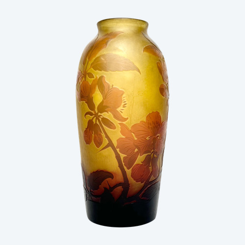 Paul Nicolas - D’argental, Vase à Décor Des Prunelliers