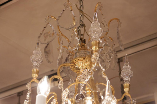 Lustre Cage En Bronze Doré XIXe siècle