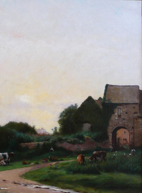 Victor Jacques RENAULT DES GRAVIERS 1816-1904 Landschaft, impressionistische Malerei