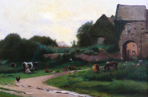 Victor Jacques RENAULT DES GRAVIERS 1816-1904 Landschaft, impressionistische Malerei