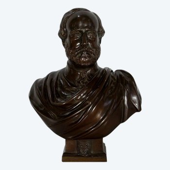 Bronze Bust " The Count of Chambord " by J-L Véray - End of XIXth century