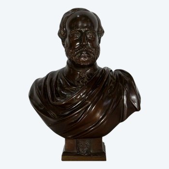 Buste en Bronze « Le Comte de Chambord » de J-L Véray – Fin XIXe 