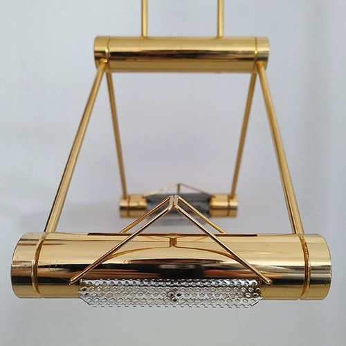 1970s Brass Pendant Lamp by Cattaneo with Halogen Lights 