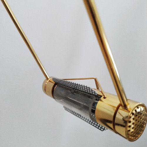 1970s Brass Pendant Lamp by Cattaneo with Halogen Lights 