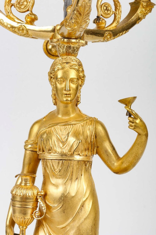 Lampada Bouillotte di epoca impero