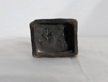 Bronzo "Il piccolo fumatore" di J. Schmidt-Felling - seconda metà del 19° secolo