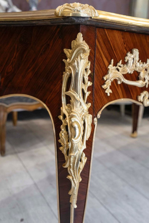 Bureau Plat De Style Louis XV