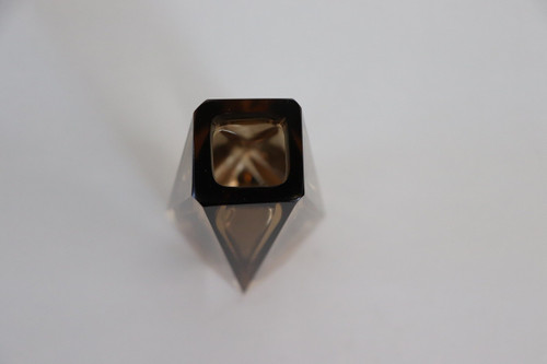 Murano Art Glass Smoked Amber Vase by Alessandro Mandruzzato, 1960s