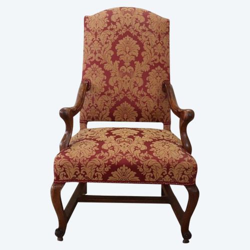 Fauteuil ancien italien Louis XIV du début du 18ème siècle 