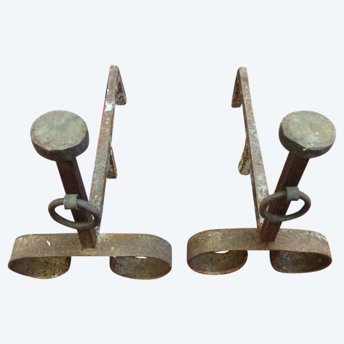 Pair of andirons 
