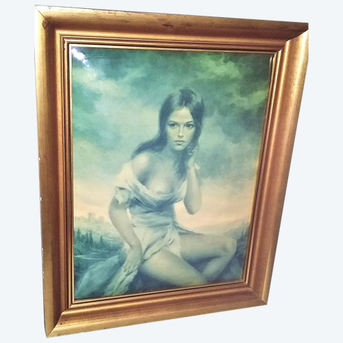 Gemälde Porträt einer Frau „Broken Silence“ signiert VINCIATA für Joseph Wallace King (1911-1996).