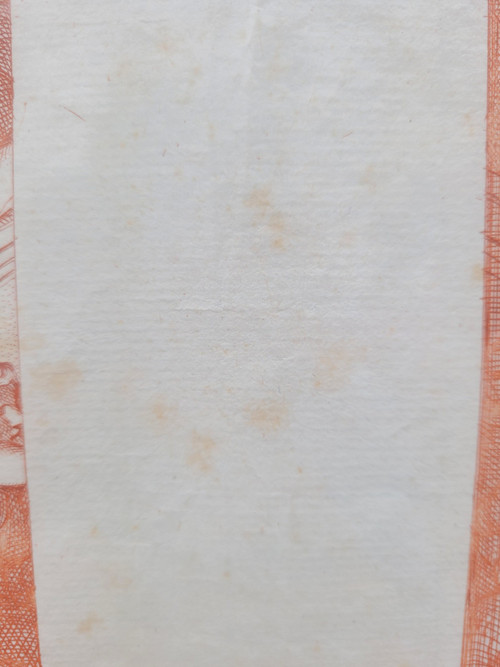 Paire de gravures à la manière des sanguines 