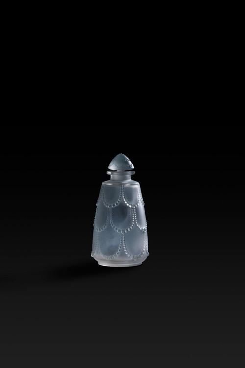 FLACONE DI PROFUMO N° 3 SET DA TOILETTE "PERLES" (1926) di RENE LALIQUE (1860-1945):