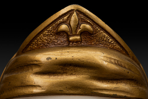 Busto in alabastro e bronzo dorato "GIOVANNA D'ARCO" (inizio del XX secolo) di G. VAN VAERENBERGH: