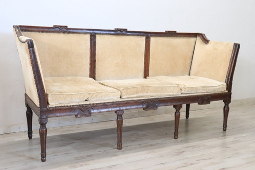 Italian Antique Settee from the Louis XVI Period 