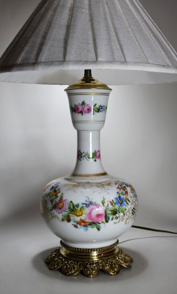 Porcelain Lamp From Paris. XIX th century