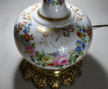 Porcelain Lamp From Paris. XIX th century