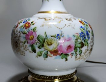 Porcelain Lamp From Paris. XIX th century