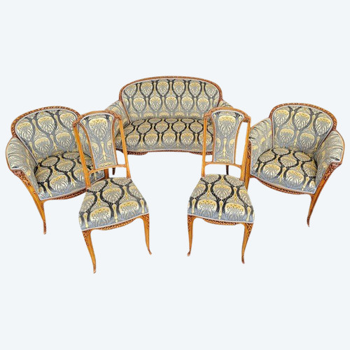 Louis Majorelle Wohnzimmerset „Aubépine“