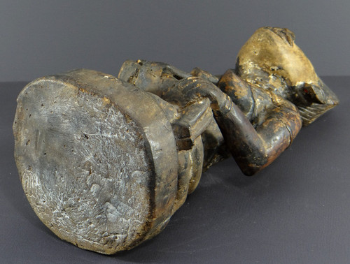 République Démocratique Du Congo, Peuple Yombe, Sculpture En Bois Sculpté, XXème Siècle.