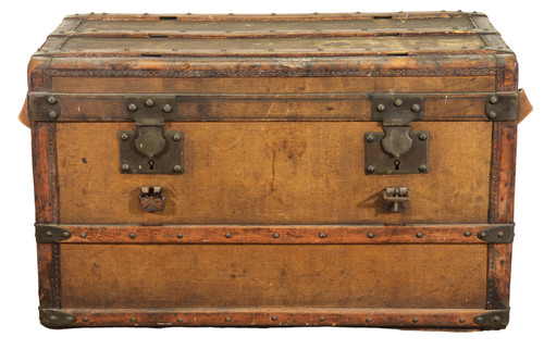 Ancienne Malle de Voyage, Fabriquée par la Société Gautier à Bordeaux Dans les Années 1900 