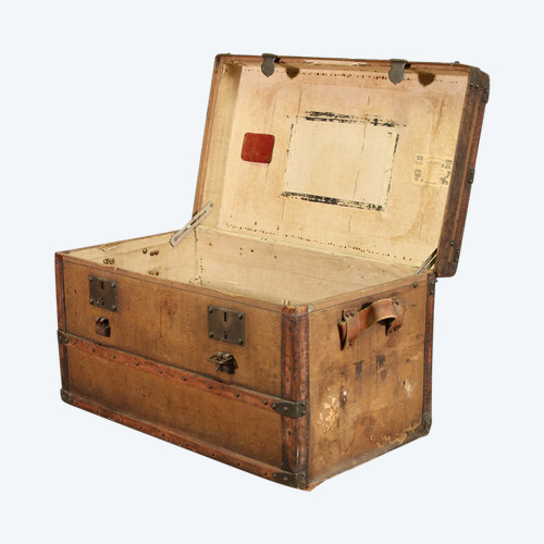Ancienne Malle de Voyage, Fabriquée par la Société Gautier à Bordeaux Dans les Années 1900 