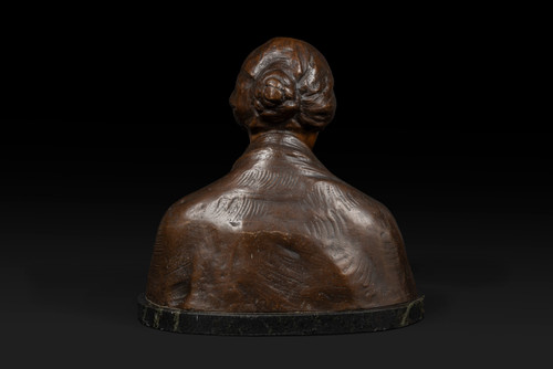 "Mater Dolorosa" Busto in bronzo di Adolf Josef Pohl (1872-1930):