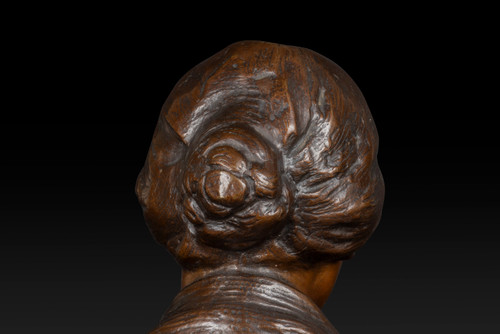 "Mater Dolorosa" Busto in bronzo di Adolf Josef Pohl (1872-1930):