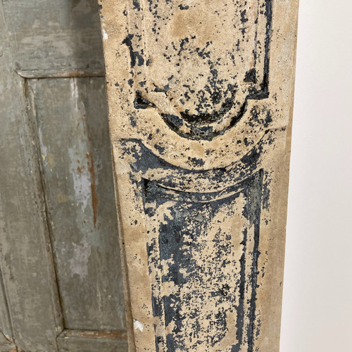 Louis XV period stone fireplace